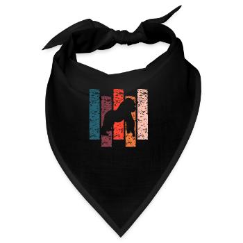 Gorilla Geschenk Vintage - Bandana - Schwarz - Vorne