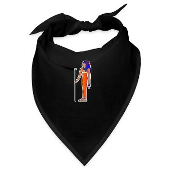 Ägyptische Göttin isis Altägyptisches Geschenk - Bandana - Schwarz - Vorne