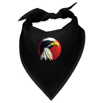 Adler #2 - Bandana - Schwarz - Vorne