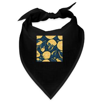 Zitrone - Bandana - Schwarz - Vorne