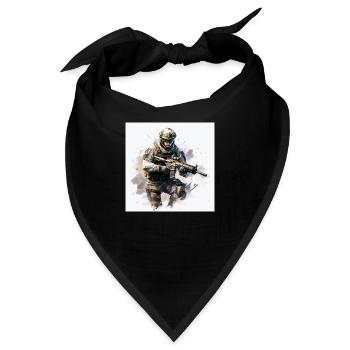 COD gaming art shooter - Bandana - Schwarz - Vorne