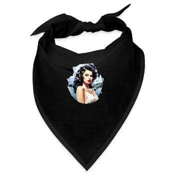 Pinup Liza Pilot - Bandana - Schwarz - Vorne