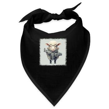 awesome animal design american farmer tshirts cool - Bandana - Schwarz - Vorne