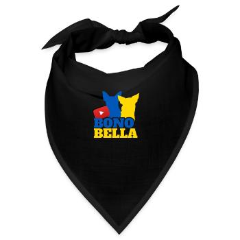 Bono Bella Merch YT UA 6 - Bandana - Schwarz - Vorne