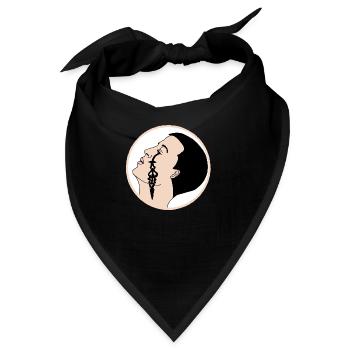 Träne der Zeit - Bandana - Schwarz - Vorne