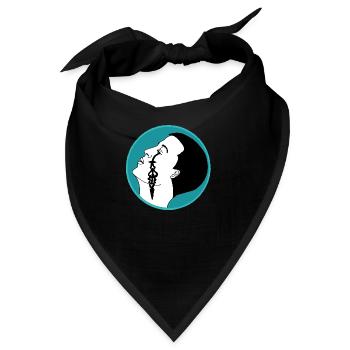 Träne der Zeit - Bandana - Schwarz - Vorne