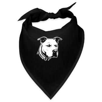 Pitbull - Bandana - Schwarz - Vorne