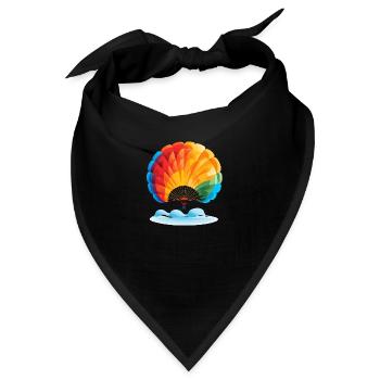 Fallschirm Abenteuer - Bandana - Schwarz - Vorne