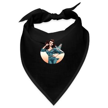 Lili Pinup - Bandana - Schwarz - Vorne