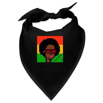 Cryptorastas JJ she - Bandana - Schwarz - Vorne