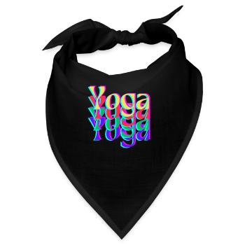 Yoga Spread - Bandana - Schwarz - Vorne