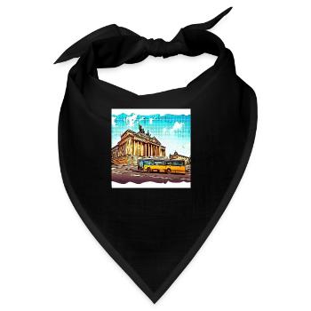Berliner Bus - Bandana - Schwarz - Vorne
