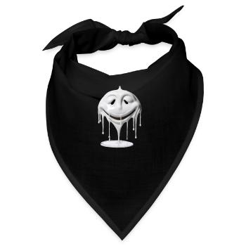 das weiße Gesicht - Bandana - Schwarz - Vorne