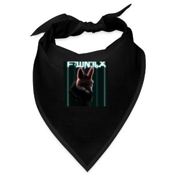 Cyberpunk Fuchs - Bandana - Schwarz - Vorne