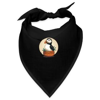Papageientaucher - Bandana - Schwarz - Vorne