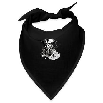Jack der Pirat - Bandana - Schwarz - Vorne