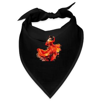 Der Flamenco ist ein faszinierender Tanz - Bandana - Schwarz - Vorne