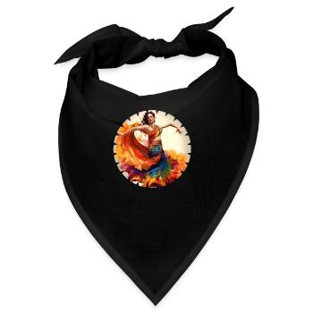 Orientalischer Tanz, auch Bauchtanz genannt - Bandana - Schwarz - Vorne