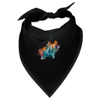 New Orleans ist eine Stadt im Süden der USA - Bandana - Schwarz - Vorne