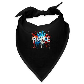 France-Style - Bandana - Schwarz - Vorne