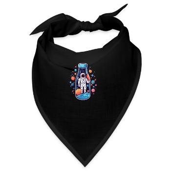 Astronaut Milchstrasse - Bandana - Schwarz - Vorne