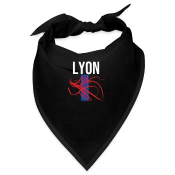 Traditionelles Lyon Souvenir - Bandana - Schwarz - Vorne
