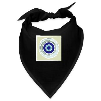 Schützendes Auge Spaß Spaß Spaß Spaß - Bandana - Schwarz - Vorne
