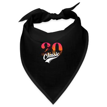 Jahrgang 1920-20-jähriges Jubiläum - Bandana - Schwarz - Vorne