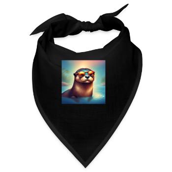 Sunny Otter - Bandana - Schwarz - Vorne