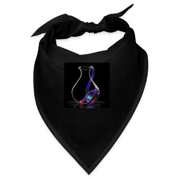 Kleinsche Flasche -01- - Bandana - Schwarz - Vorne