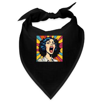 Sie schreit, ich schreie - Bandana - Schwarz - Vorne