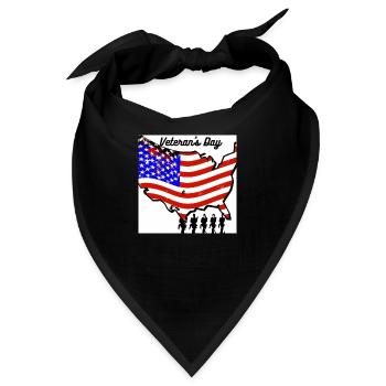 Veteranen, Veteranen, Waffenstillstand. - Bandana - Schwarz - Vorne