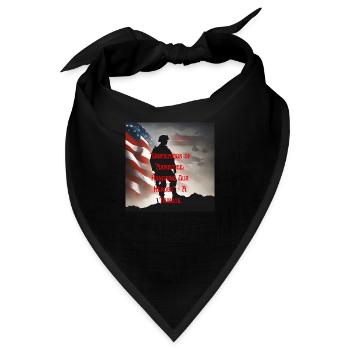 Veteranen, Veteranen, Waffenstillstand. - Bandana - Schwarz - Vorne