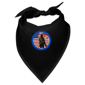 Veteran, Veteran, Waffenstillstand, Militär. - Bandana - Schwarz - Vorne