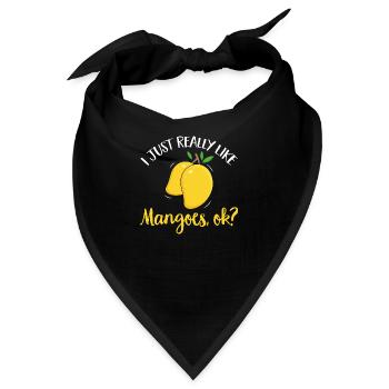Mango Frucht Mango - Bandana - Schwarz - Vorne