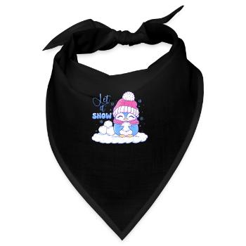 Let It Snow - Bandana - Schwarz - Vorne