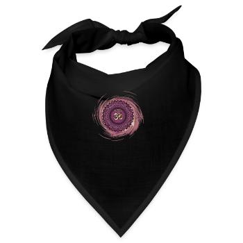 Sahasrara Siebtes Chakra - Bandana - Schwarz - Vorne