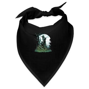 Elbischer Druide - Bandana - Schwarz - Vorne
