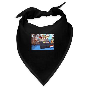 Ankunft des Heiligen Nikolaus - Bandana - Schwarz - Vorne