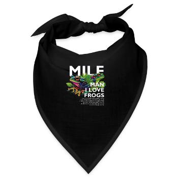 Man I Love Frogs Lustig Frosch Meme Pepe witz - Bandana - Schwarz - Vorne
