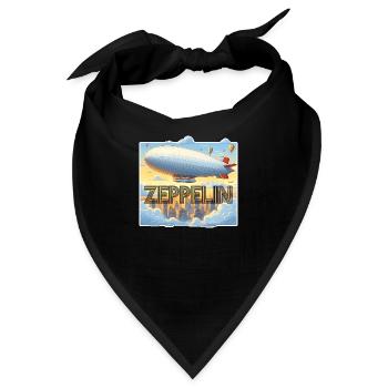 Zeppelin Luftschiff - Bandana - Schwarz - Vorne