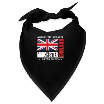 Manchester - Bandana - Schwarz - Vorne
