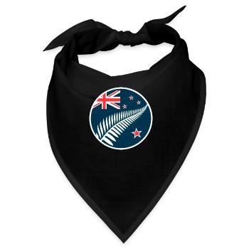 Neuseeland Aotearoa Kiwi 5 - Bandana - Schwarz - Vorne