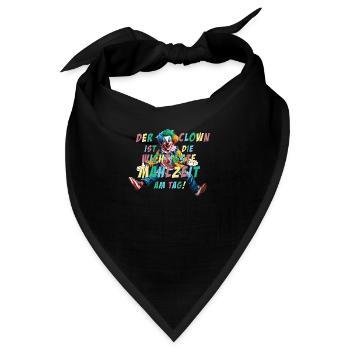 Der Clown ist die wichtigste Mahlzeit am Tag - Bandana - Schwarz - Vorne