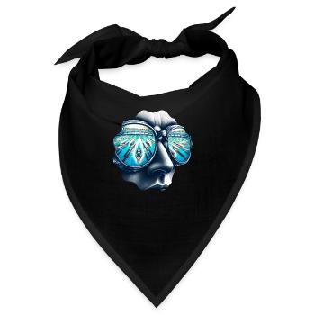 Fokus des Schwimm-Champions - Bandana - Schwarz - Vorne