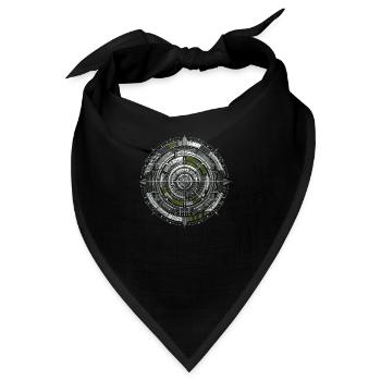 Digitaler Radar-Nexus - Bandana - Schwarz - Vorne