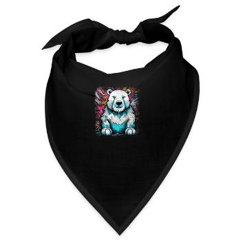 Eisbär - Bandana - Schwarz - Vorne