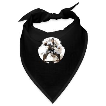 Karate kann die Konzentration zu verbessern - Bandana - Schwarz - Vorne