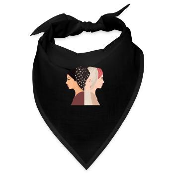 Die drei Frauen - Bandana - Schwarz - Vorne