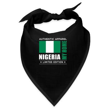 Nigeria - Bandana - Schwarz - Vorne